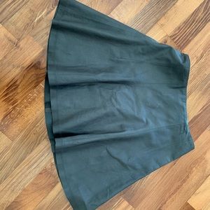 Alice + Olivia leather grey mini skirt